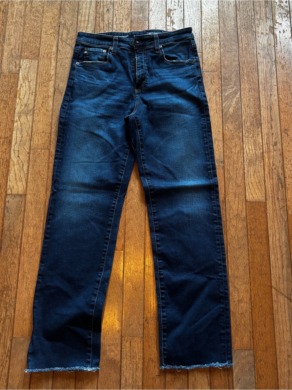 Womens AG Los Angeles SAIGE High Rise Straight jeans-29 - Picture 2 of 10